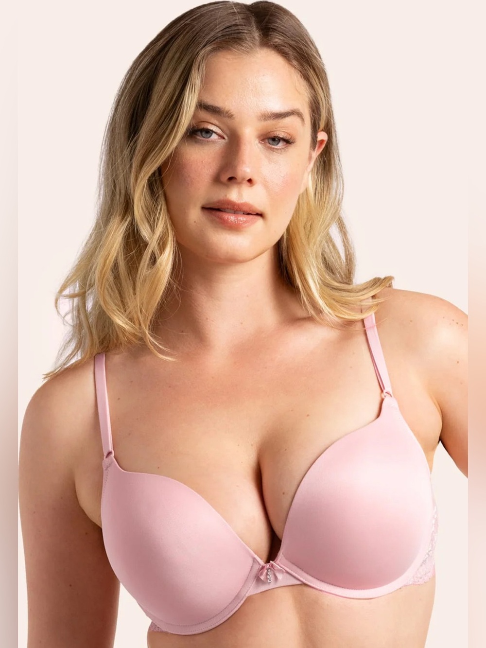 Beautiful Pink Padded Push-Up Bra, 36C, Smart&Sexy